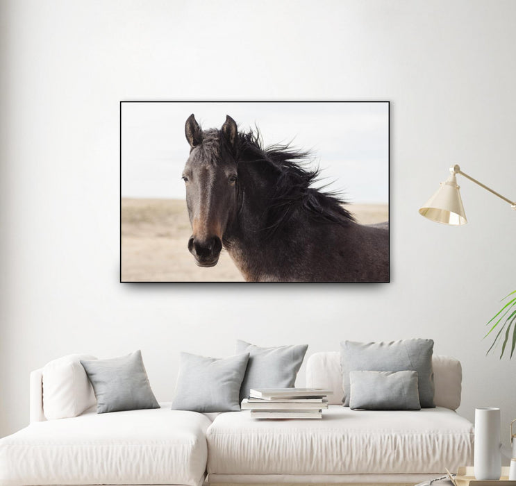 Œuvre d’art murale sur toile encadrée noire « I See You » 36 x 24
