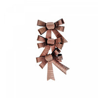 3 boucles brillantes bronze - ensemble de 6 articles d’emballage-cadeau