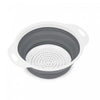Petite passoire pliable blanche et grise - ensemble de 2 ustensiles de cuisine