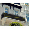 Toile d’intimité pour balcon noir