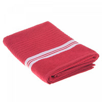 Serviette de bain rouge 27 x 50 de luxe - ensemble de 2 serviettes