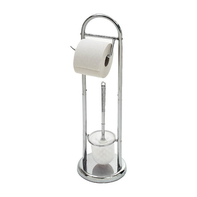 Chrome Toilet Paper and Brush Holder Bath Accessories|Support à papier hygiénique et support de brosse à toilette chromés