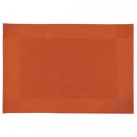 Napperon orange en vinyle de style classique - ensemble de 12