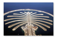  Jumeirah Palm Island Development In Dubai 24 po x 36 po : Cadre d'art mural et panneau de tissu