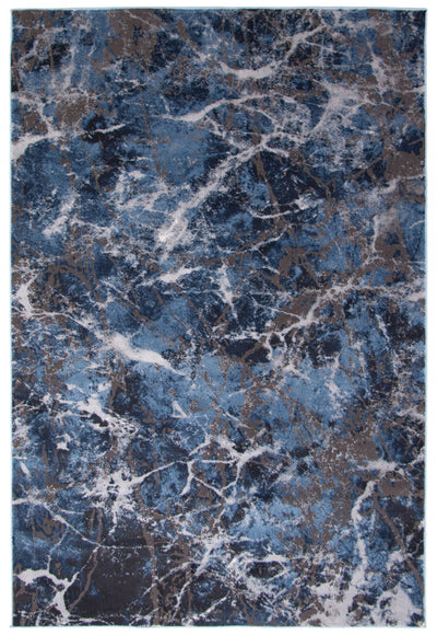 Blue Marble Area Rug - 8'0" x 10'0"
