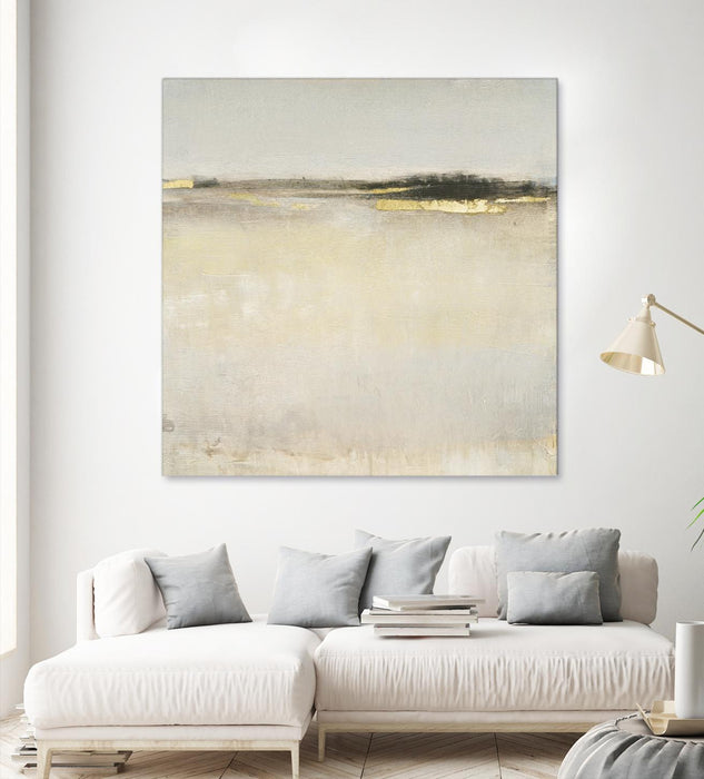 Œuvre d’art murale Giant Art « Embellished Subtle Scape I » 72 x 72