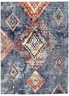 Carpette Makondo Mosaique bleu - 5 pi 3 pox 7 pi 3 po
