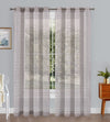 Paire de panneaux de rideaux taupe à oeillets Strasbourg - 54X95