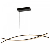 Luminaire suspendu Nova noir à DEL de 30 W