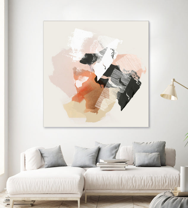 Œuvre d’art murale Giant Art « New Dawn I » 72 x 72