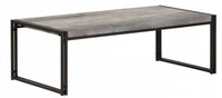  Table à café rectangulaire Gimetri - gris clair 