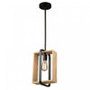 Luminaire suspendu Perris noir à 1 ampoule
