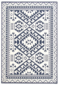 Carpette Gaia bleue 6 pi 7 po x 9 pi 6 po