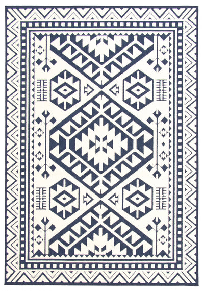 Gaia Blue 6'7" x 9'6" Area Rug