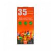 Jeu de 35 petites lumières pour l’intérieur avec ampoules multicolores - ensemble de 2 jeux de lumières de Noël