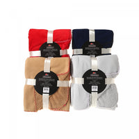 Jeté réversible 50 x 60 en microfibre de Sherpa - ensemble de 4