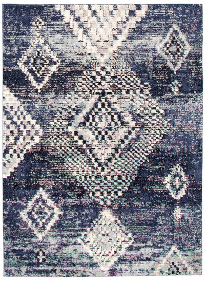 Makondo Mosaique Blue Area Rug - 8'0" x 10'0"