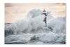  Lighthouse 16 po x 24 po : Cadre d'art mural et panneau de tissu