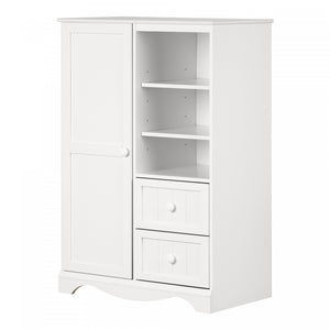 Savannah Commode à porte - Blanc solide
