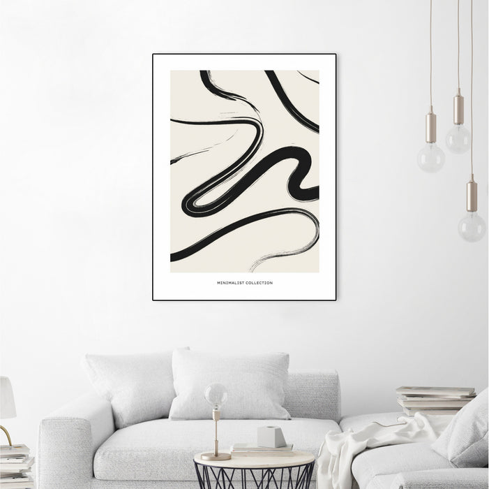 Œuvre d’art murale sur toile encadrée noire « Free » 30 x 40