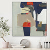 "Orange Crush V9" Canvas Framed Black 20x20 Wall Art