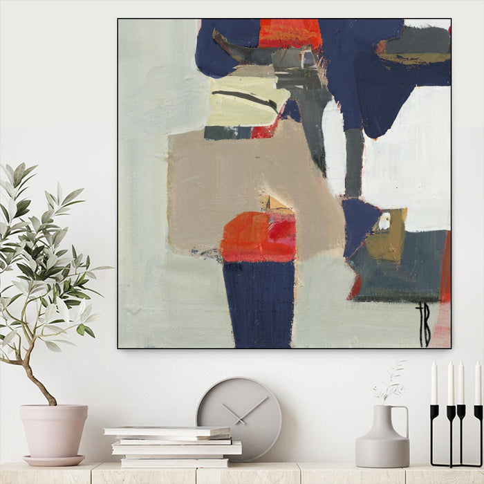 Œuvre d’art murale sur toile encadrée noire « Orange Crush V9 » 20 x 20