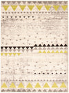 Carpette Raja ivoire-verte - 3 pi 11 pox 5 pi 7 po