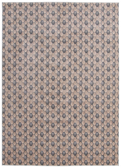 Ranger Taupe/grey Rug 6'7" X 9'6" Area Rug