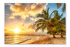 Barbados 2 16 po x 24 po : Oeuvre d’art murale en panneau de tissu sans cadre