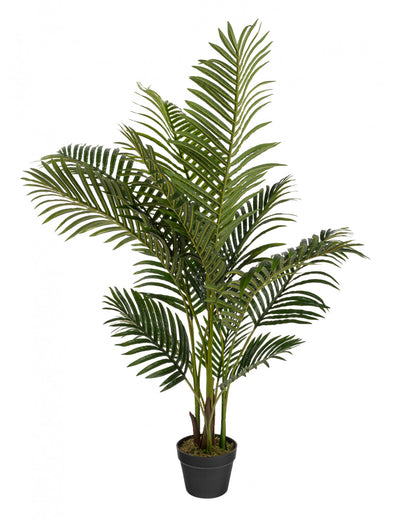 Artificial 43" Areca Palm In Black Pot 