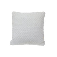 Coussin natté blanc - ensemble de 2 coussins