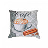 Coussin 18 x 18 en polyester à estampe numérique avec café au lait - ensemble de 2