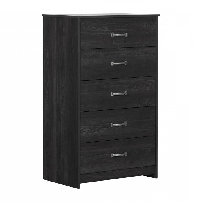 Tassio Commode 5 Tiroirs - Chêne gris