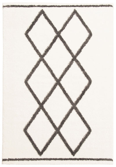 Sophia Ivory Shag 3'11" x 6'0" Area Rug