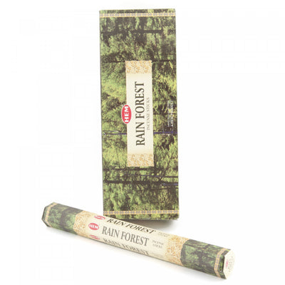Hem Incense 20 Stick Rain Forest - Set of 6 Incense Sticks|20 bâtons d’encens Hem à arôme de pluie en forêt - ensemble de 6 paquets de bâtons d’encens