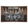 Tapis de plancher orné de chevaux au galop, en caoutchouc