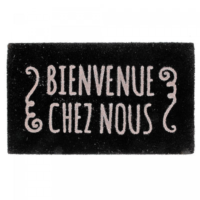 Coir Door Mat Bienvenue Chez Nous Floormat|Paillasson en fibre de coco « Bienvenue Chez Nous »