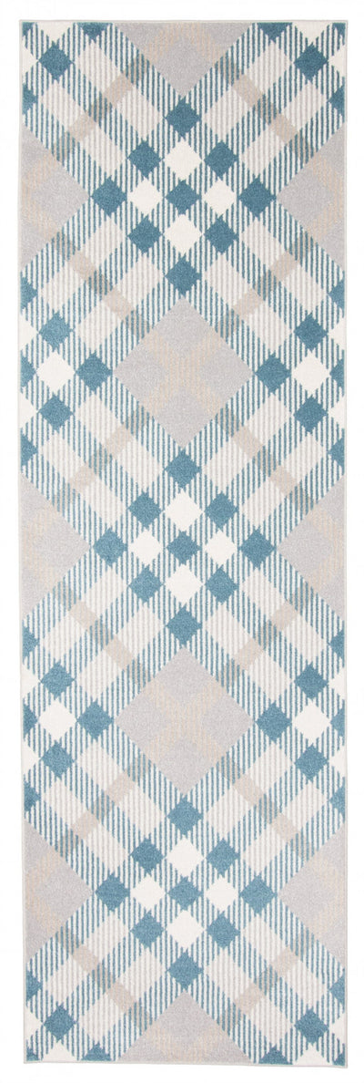 Kors Grey Machine Washable Area Rug - 2'6" x 8'0"