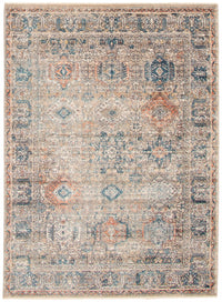 Carpette Bolivar Yalameh bleu -gris - 5 pi 3 pox 7 pi 6 po