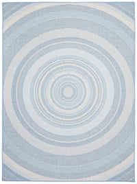 Carpette Neisha Modern bleu clair 6 pi 7 po x 9 pi 6 po