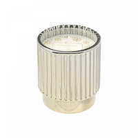 Bougie parfumée côtelée électroplaquée or de 4,6 oz à arôme de baie d’hiver - ensemble de 2