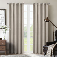 Rideau à oeillets Melgar 54 po x 84 po (ensemble de 2) - beige