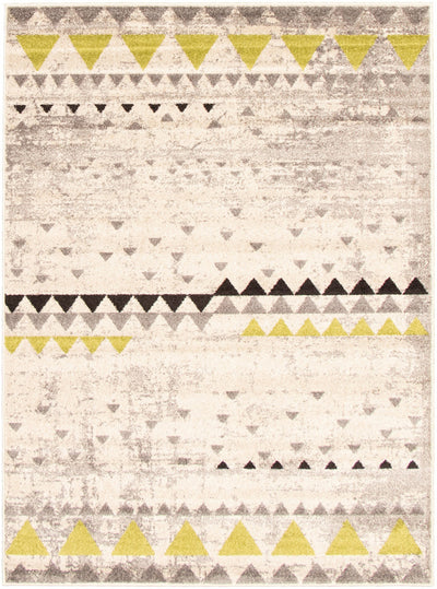 Raja Ivory-Green Area Rug - 7'10" x 10'2"