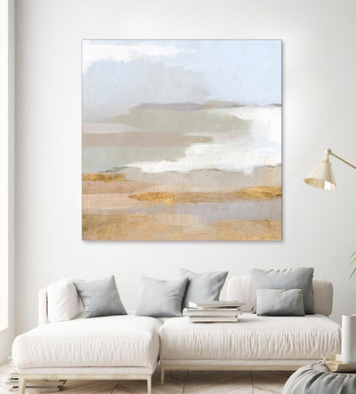 "Abstract Coastland Ii" Giant Art 54x54 Wall Art