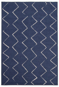 Carpette Kimi bleue 4 pi 7 po x 6 pi 7 po