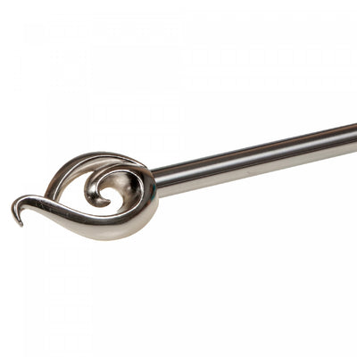 16/19mm Metal Drape Pole Set Orifice - Nickel|Ensemble de tringles à rideaux Orifice de 16 à 19 mm en métal - couleur nickel