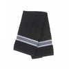 Essuie-mains noire 16 x 27 de luxe - ensemble de 6 serviettes