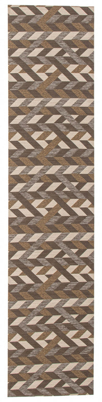 Carpette Bellezza brun foncé 2 pi 2 po x 18 pi 0 po