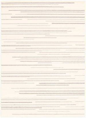 Carpette Faith crème-argent - 5 pi 3 pox 7 pi 3 po