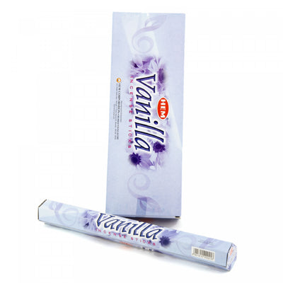 Hem Incense 20 Stick Vanilla - Set of 6 Incense Sticks|20 bâtons d’encens Hem à arôme de vanille - ensemble de 6 paquets de bâtons d’encens